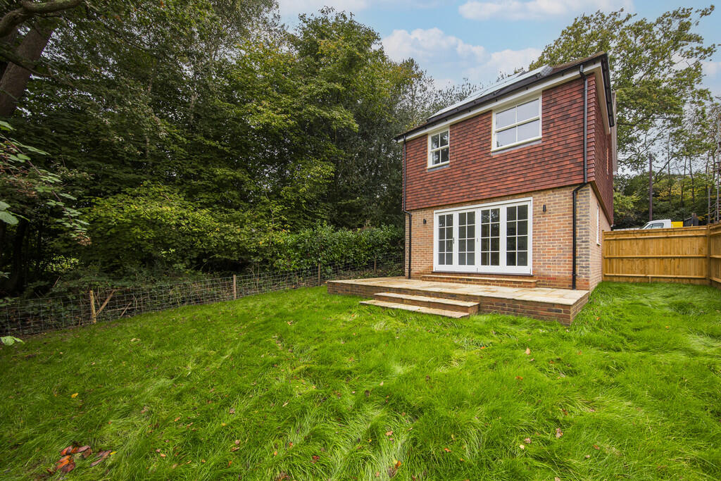 Back Garden at new build property in Heathfield East Sussex